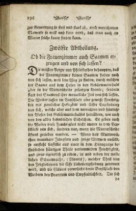Zwölfte Abtheilung.