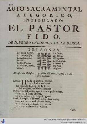 El Pastor Fido.