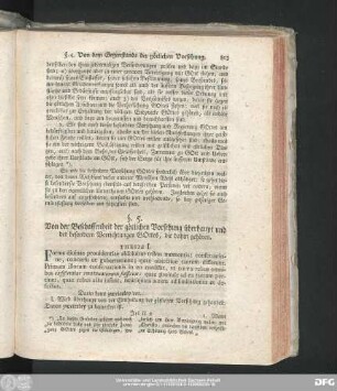 §. 5. Von der Beschaffenheit der götlichen Vorsehung überhaupt und der besondern Verrichtungen Gottes, die dahin gehören.