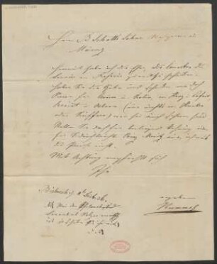 Brief an B. Schott's Söhne : 04.12.1836