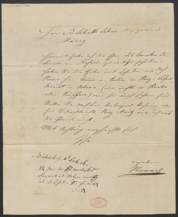 Brief an B. Schott's Söhne : 04.12.1836
