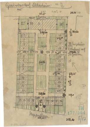 Fischer, Theodor; Reutlingen-Gmindersdorf; Arbeiterkolonie: Altenhof - Lageplan