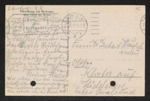 Brief von Hedwig Fischer und Samuel Fischer an Margarete Hauptmann