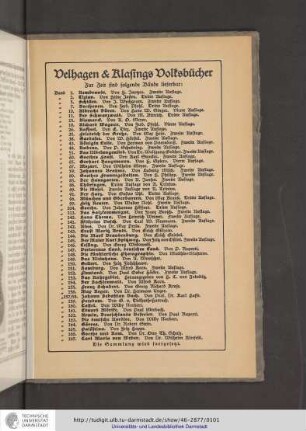 Velhagen & Klasings Volksbücher
