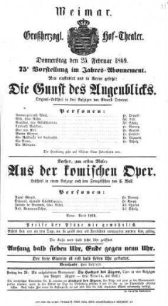 Aus der komischen Oper