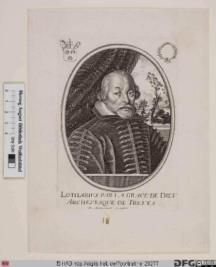 Bildnis Lothar (von Metternich), 1599-1623 Kurfürst u. Erzbischof von Trier