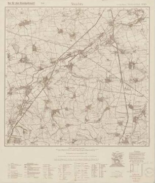 4745 Stauchitz, Meßtischblatt (4cm - Karte)