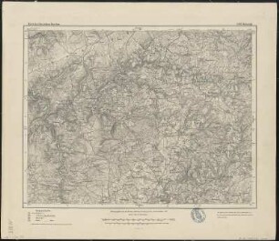 Bl. 480: Malmedy in Belgien, 1910 : 480 : Malmedy. - Aufgenommen 1893, hrsg. 1897, berichtigt 1910. - Berlin , 1910. - 1 Kt.
