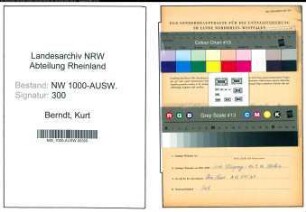 Entnazifizierung Kurt Berndt, geb. 09.07.1899 (Schlosser)