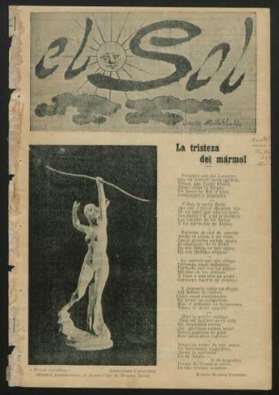 "Diana cazadora" - [Fotografía] : (Mármol perteneciente al Jockey-Club de Buenos Aires)