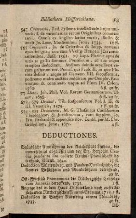 13-52, Deductiones.