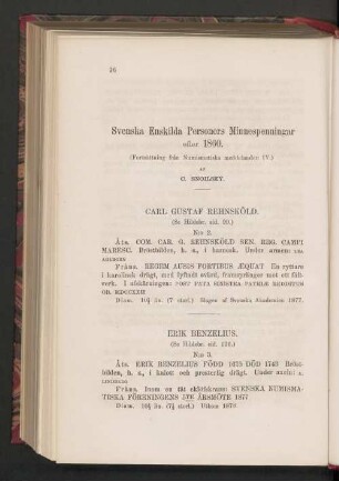 Svenska Enskilda Personers Minnespenningar efter 1860