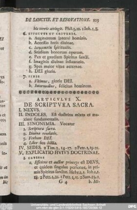 Articulus X. De Scriptura Sacra.