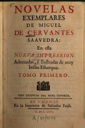 Novelas Exemplares De Miguel De Cervantes Saavedra, 1