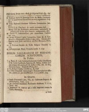 [XXXV.] Rerum Gallicarum Et Hispanicarum Scriptores.