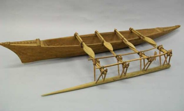 Model of an outrigger boat