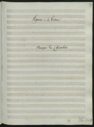 Hymne à la Victoire; Coro, orch; C-Dur
