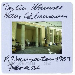 Berlin, Liebermann Villa : Terasse