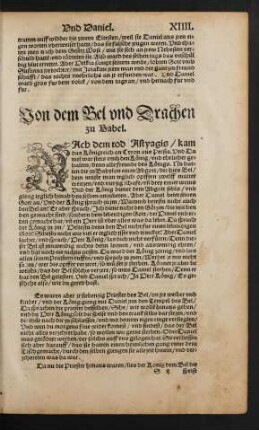 Von dem Bel und Drachen zu Babel.