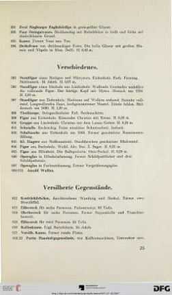 Verschiedenes (Nr. 595-611)