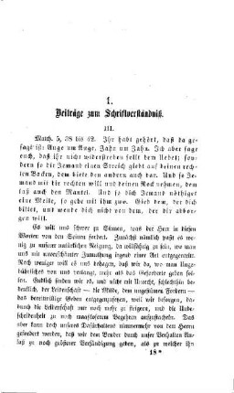 Beiträge zum Schriftverständniß