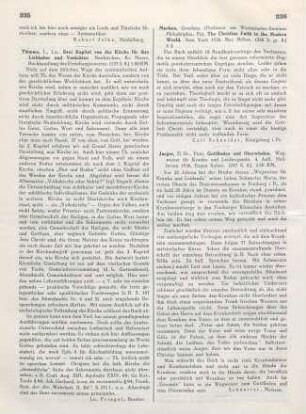 236 [Rezension] Machen, John Gresham, The christian faith in the modern world