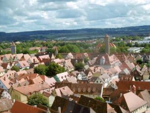 Rothenburg ob der Tauber: Stadtansicht Altstadt