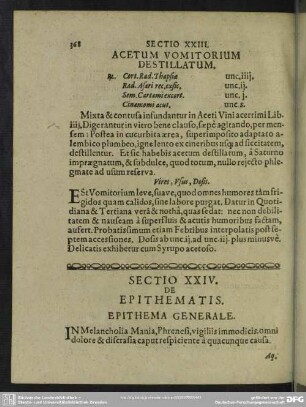 Sectio XXIV. De Epithematis