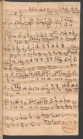L' Europa galante. Auszüge. Arr; cemb; d-Moll; GraunWV B:I:17/4b