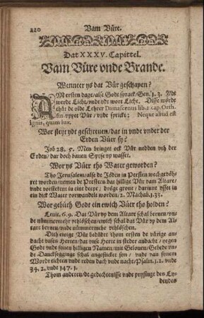 Dat XXXV. Capittel. Vam Vüre unde Brande.