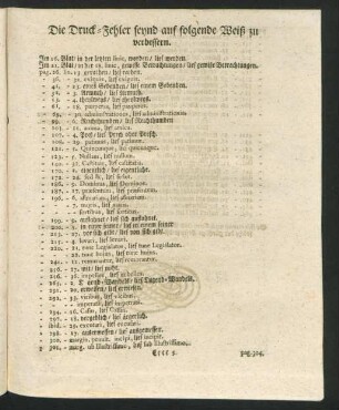 Die Druck-Fehler seynd auf folgende Weiß zu verbessern.