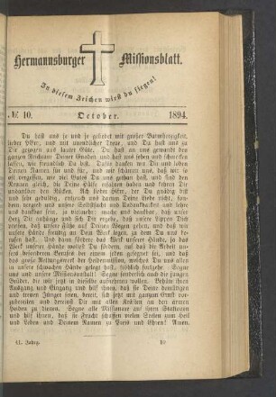 N° 10. October. 1894