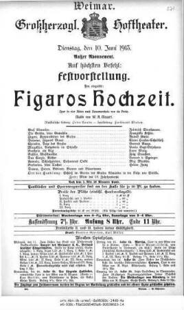 Figaros Hochzeit