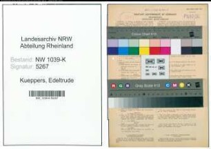 Entnazifizierung Edeltrude Kueppers , geb. 12.04.1910 (Lehrerin)