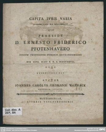 Capita Iuris Varia