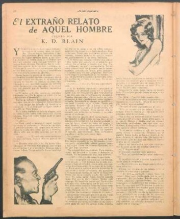 El extraño relato de aquel hombre : Cuento por K. D. Blain