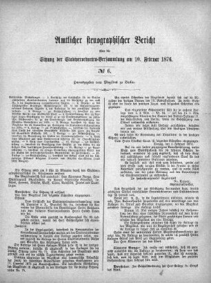 No. 6, 10. Februar 1876