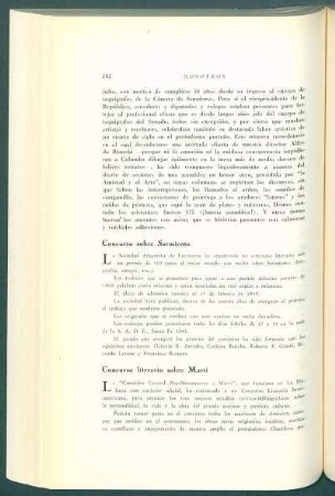 Concurso sobre Sarmiento