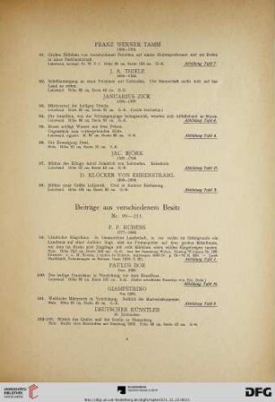 Beiträge aus verschiedenem Besitz (Nr. 99-211)