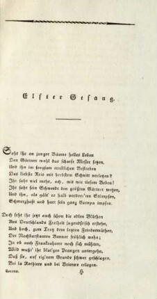 Elfter Gesang