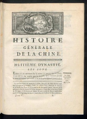 Huitième dynastie. Les Song