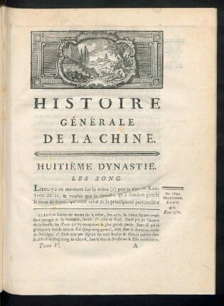 Huitième dynastie. Les Song