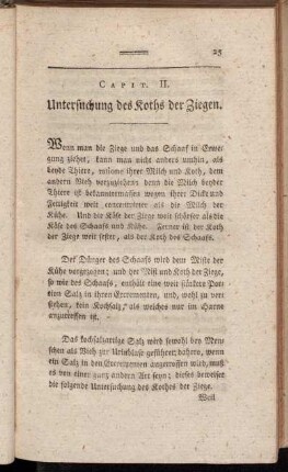 Capit. II. Untersuchung des Koths der Ziegen.
