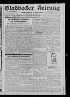 Gladbecker Zeitung. 1898-1933