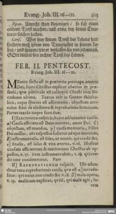 Fer. II. Pentecost. Evang. Joh. III. 16-21
