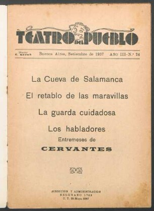 1937002400: La cueva de Salamanca : [entremés]
