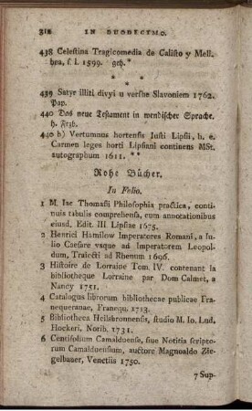 Rohe Bücher.