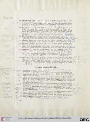 Textilien, Orient-Teppiche (Nr. 395-416)