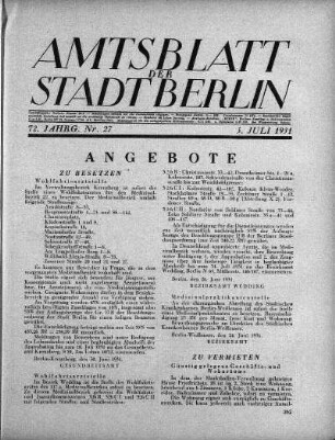 1931,27: Nr. 27, 5. Juli 1931