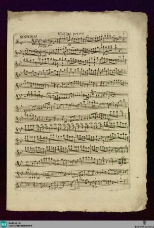 Grande Simphonie a plusieurs instruments : Oeuvre XVII[I]